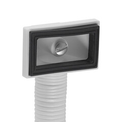 Сифон для мойки Alcadrain 3 1/2х40 мм с выпуском d117 мм с переливом белый (A447-DN50/40) - фото 3