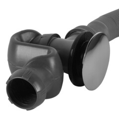 Сифон для ванны Wirquin Pro 1 1/2х40 мм с выпуском d70 мм полуавтомат с соединением 40/50 мм (30717569) - фото 4