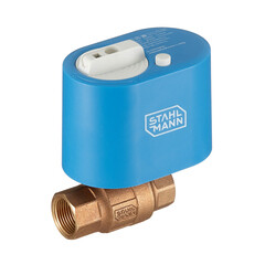 Кран шаровой с электроприводом бронзовый Stahlmann 3/4 ВР(г) х 3/4 ВР(г) прямой 12 В (2282756) - фото 1