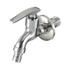 Кран для холодной воды водоразборный РМС нержавеющая сталь однорычажный (SL79-270)