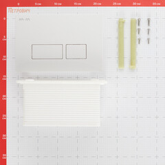 Клавиша смыва для инсталляций AM.PM Pro S пневматическая белая (I047001) - фото 2