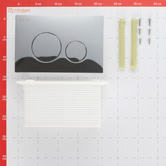 Клавиша смыва для инсталляций AM.PM Pro L пневматическая хром (I049051) - фото 2