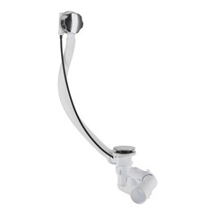 Сифон для ванны АНИ пласт 1 1/2х40 мм регулируемый с выпуском d70 мм с соединением 40/50 мм (EM421DIY) - фото 1