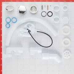 Сифон для ванны АНИ пласт 1 1/2х40 мм регулируемый с выпуском d70 мм с соединением 40/50 мм (EM421DIY) - фото 2