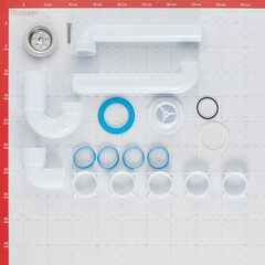 Сифон для раковины и мойки АНИ пласт 1 1/2х40 мм с выпуском d70 мм с соединением 40 мм (D5000) - фото 2
