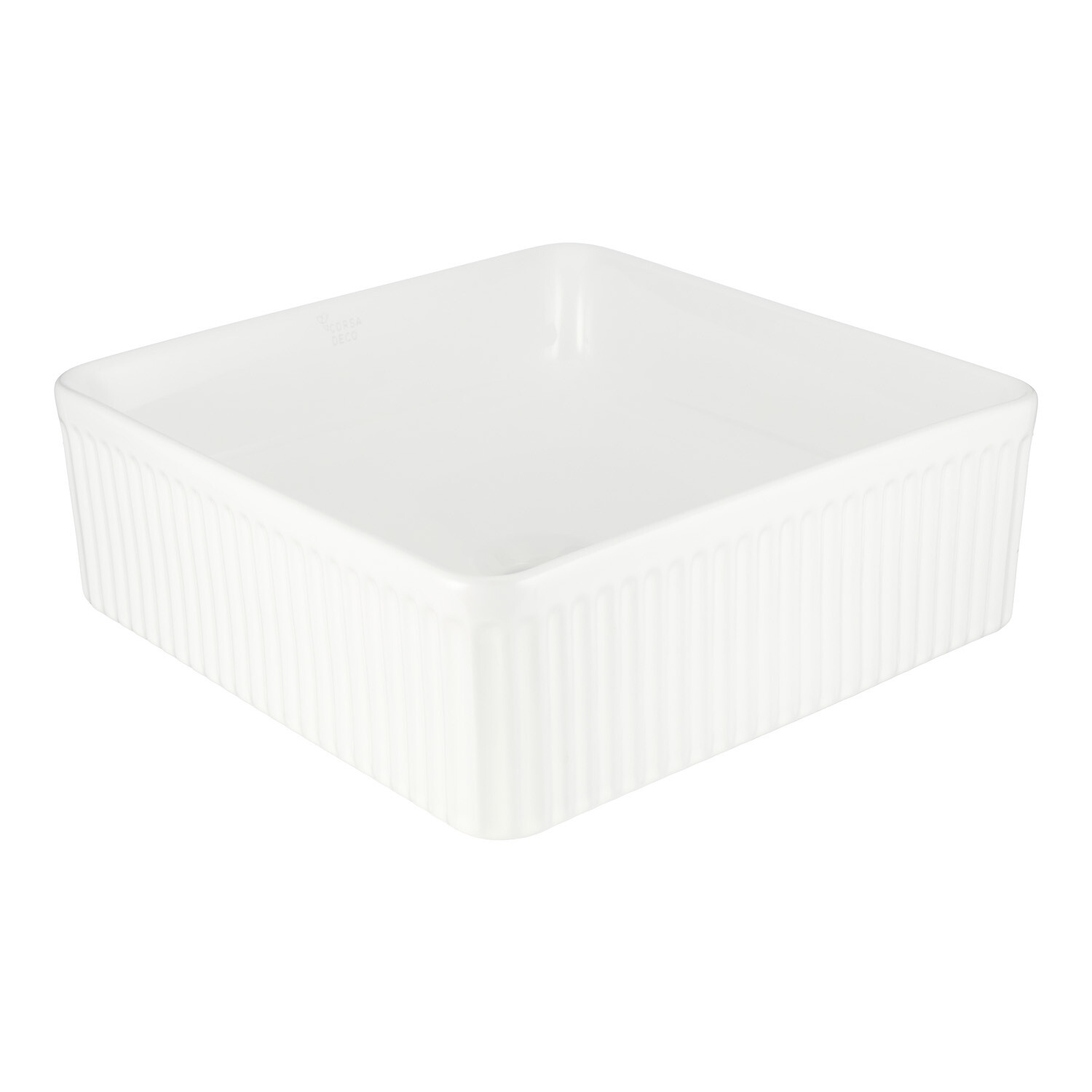 

Раковина Corsa Deco Lines 37 см накладная белая (ABLVX37Q), Белый
