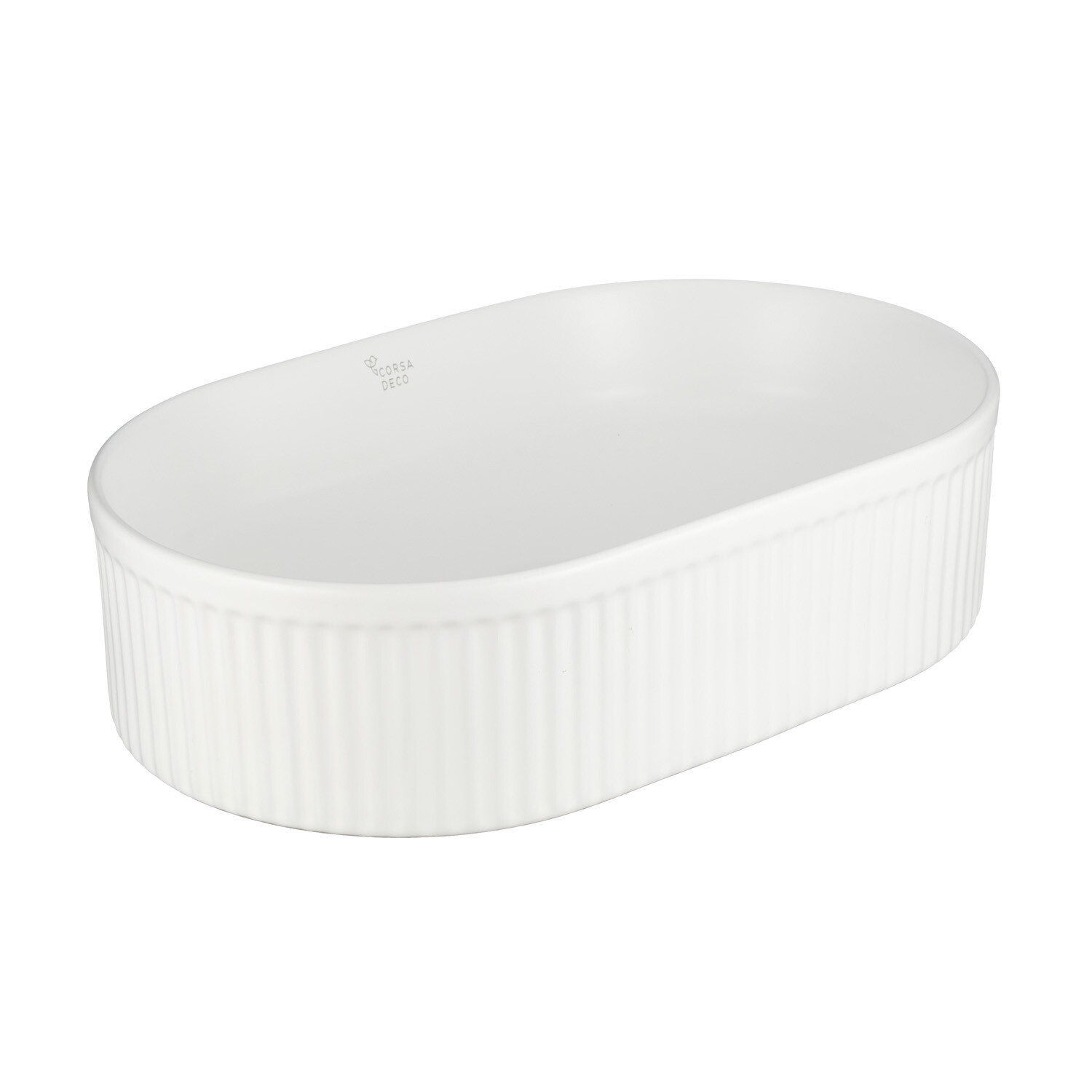 

Раковина Corsa Deco Lines 49 см накладная белая матовая (ABLVX49OMW), Белый