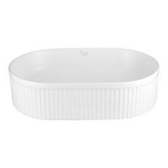 Раковина Corsa Deco Lines 49 см накладная белая матовая (ABLVX49OMW) - фото 5