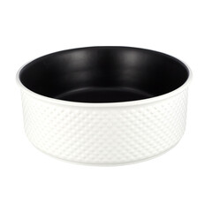 Раковина Corsa Deco Crystal 38 см накладная белая/черная матовая (ABCR38WB) - фото 1