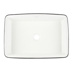 Раковина Corsa Deco Crystal 51 см накладная черная/белая матовая (ABCR51RBW) - фото 5