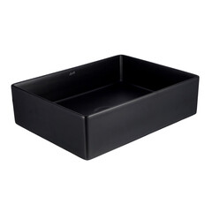 Раковина Lavelly Slimshell 47 см накладная тонкостенная черная (ABSL47B) - фото 3