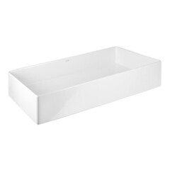 Раковина Lavelly Slimshell 70 см накладная тонкостенная белая (ABSL70) - фото 3