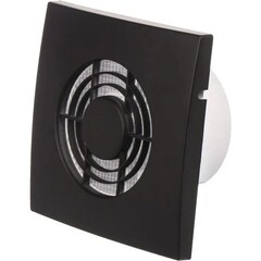 Изображение товара Вентилятор осевой Эвент Зефир с обратным клапаном с антимоскитной сеткой 157х157 мм d100 мм карбон