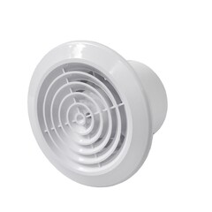 Изображение товара Вентилятор осевой Эвент КС с антимоскитной сеткой 195х195 мм d150 мм белый