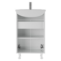 Тумба под раковину Нева 50 см напольная белая (УПП00038142) - фото 4