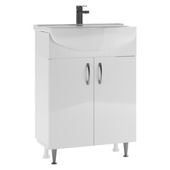 Изображение товара Тумба под раковину Нева 60 см напольная белая (УПП00040336)