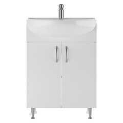 Тумба под раковину Нева 60 см напольная белая (УПП00040336) - фото 6