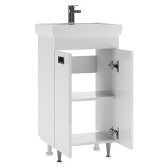 Тумба под раковину Волга 50 см напольная белая (УПП00038109) - фото 5