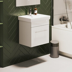 Тумба под раковину Енисей 45 см подвесная белая (УПП00038120) - фото 3