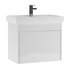 Тумба под раковину Амур 60 см подвесная белая (УПП00039222) - фото 1