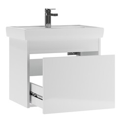 Тумба под раковину Амур 60 см подвесная белая (УПП00039222) - фото 5