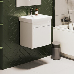 Тумба под раковину Амур 50 см подвесная белая (УПП00039223) - фото 3