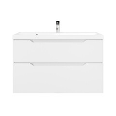 Комплект тумба с раковиной Raval Wector 100 см подвесная белая (Wct.01.100/P/W/MD) - фото 5
