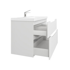 Комплект тумба с раковиной Raval Wector 100 см подвесная белая (Wct.01.100/P/W/MD) - фото 3