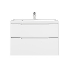 Комплект тумба с раковиной Raval Wector 90 см подвесная белая (Wct.01.90/P/W/MD) - фото 5