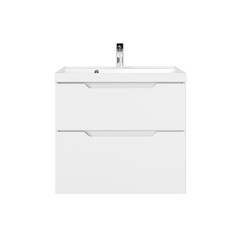 Комплект тумба с раковиной Raval Wector 70 см подвесная белая (Wct.01.70/P/W/MD) - фото 5