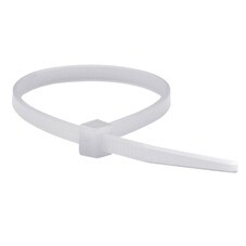 Стяжка кабельная DKC 300х7,6 мм полиамидная белая (100 шт.) (25226SR)