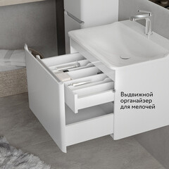 Комплект тумба с раковиной Raval Welto 60 см подвесная белая (Wel.01.60/P/W/RL) - фото 13