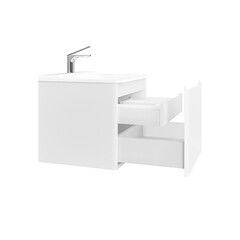 Комплект тумба с раковиной Raval Welto 60 см подвесная белая (Wel.01.60/P/W/RL) - фото 4