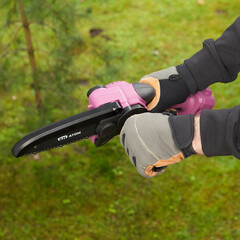 Мини-пила цепная аккумуляторная КМ АТОМ 18 В 6" шаг 1/4" паз 1,3 мм 38 звеньев без АКБ и ЗУ (CMCS-182BL) - фото 10