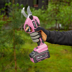 Секатор для деревьев и кустарников аккумуляторный КМ АТОМ 18 В без АКБ и ЗУ (CPS-182BL) - фото 7