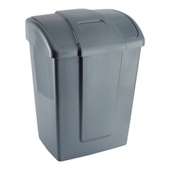 Изображение товара Контейнер для мусора Martika Форте с крышкой 23 л пластик серый