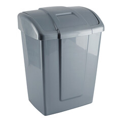 Изображение товара Контейнер для мусора Martika Форте с крышкой 13 л пластик серебристый