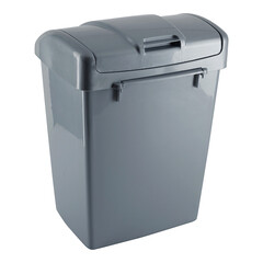 Контейнер для мусора Martika Форте с крышкой 13 л пластик серебристый - фото 3