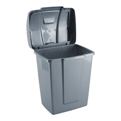 Контейнер для мусора Martika Форте с крышкой 6 л пластик серый - фото 4