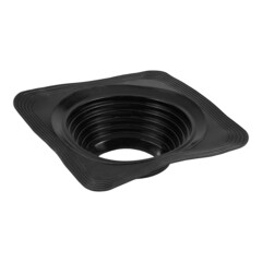 Проходка кровельная КМ 425х425 мм для дымоходов d178-330 мм черный силикон - фото 2