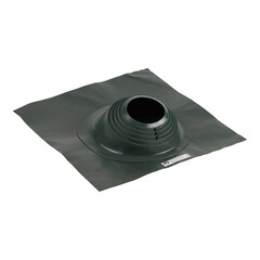 Изображение товара Проходка кровельная КМ 660х660 мм для дымоходов d200-280 мм зеленый силикон