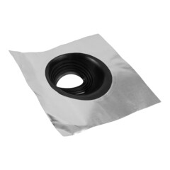 Проходка кровельная КМ 660х660 мм для дымоходов d200-280 мм черный силикон - фото 2