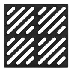 Решетка для дождеприемника чугунная 300х300 мм Gidrolica черная - фото 9