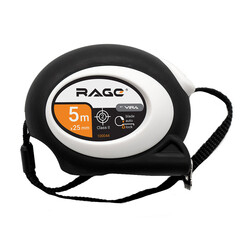 Рулетка Rage by Vira с покрытием soft-touch с автостопом 5 м x 25 мм - фото 9