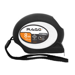 Рулетка Rage by Vira с покрытием soft-touch с автостопом 8 м x 25 мм - фото 11