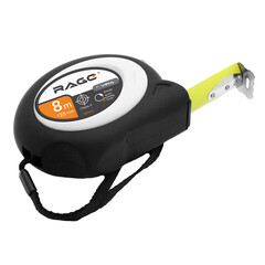 Рулетка Rage by Vira с покрытием soft-touch с автостопом 8 м x 25 мм - фото 7