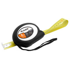 Рулетка Rage by Vira с покрытием soft-touch с автостопом 8 м x 25 мм - фото 5