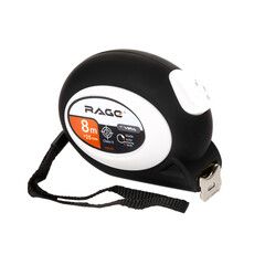 Рулетка Rage by Vira с покрытием soft-touch с автостопом 8 м x 25 мм - фото 4