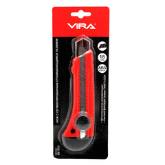 Нож строительный Vira 18 мм с сегментированным лезвием усиленный корпус Twist lock - фото 2