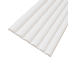 Изображение товара Панель декоративная из экополимера 3D 120х3000х8 мм Солид 4 UHD 08-120 белая 0,36 кв м